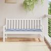 vidaXL Patio Bench Cushion Blue&White Stripe 59.1x19.7x1.6" Oxford Fabric