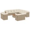 vidaXL Garden Sofa Set Beige, Cream White