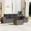 vidaXL Patio Sofa Set Adjustable Feet Outdoor Sofa Set Rectangular