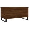 vidaXL Coffee Table Brown Oak Engineered Wood, Metal