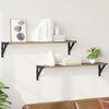 vidaXL Wall Shelves 2 pcs Artisan Oak 31.50 x 5.91 x 6.10 in