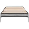 vidaXL Bed Frame Gray Sonoma Engineered Wood Single Durable Bed Frame