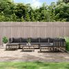vidaXL Garden Lounge Set Set of 10 Anthracite