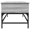 vidaXL Coffee Table Gray Sonoma Engineered wood, Metal Medium
