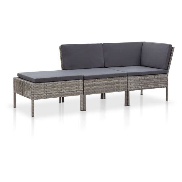vidaXL Garden Lounge Set Grey, Anthracite