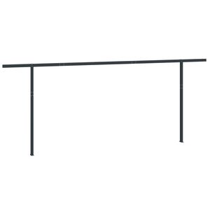 vidaXL Awning Post Set Anthracite Iron 236.2 x 96.5 in Height-Adjustable