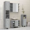 vidaXL Bathroom Cabinet Grey Sonoma Engineered Wood Tall