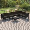 vidaXL Garden Lounge Set Black