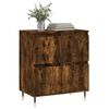 vidaXL Sideboard Smoked oak Engineered wood, iron Medium Sideboard