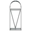 vidaXL Log Holder Anthracite 15.7x17.7x39.4" Galvanised Steel
