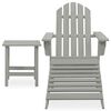 vidaXL Garden Chair Grey Solid Fir Wood Large Detachable Garden Chair