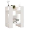 vidaXL Book Cabinet White Solid pine wood Compact Book Cabinet