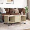 vidaXL Coffee Table Sonoma Oak Engineered wood, Metal Medium