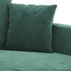 vidaXL Sofa Set Dark Green Velvet, Metal, Plywood Medium Seats Many