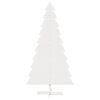 vidaXL Wooden Christmas Tree White Solid pine wood 70.9 in