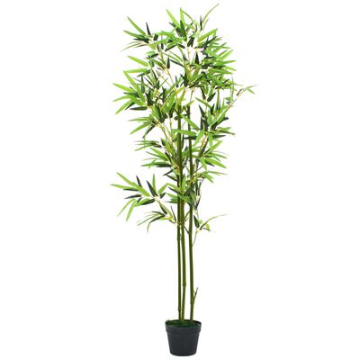 vidaXL Artificial Bamboo Plant with Pot 59" Green