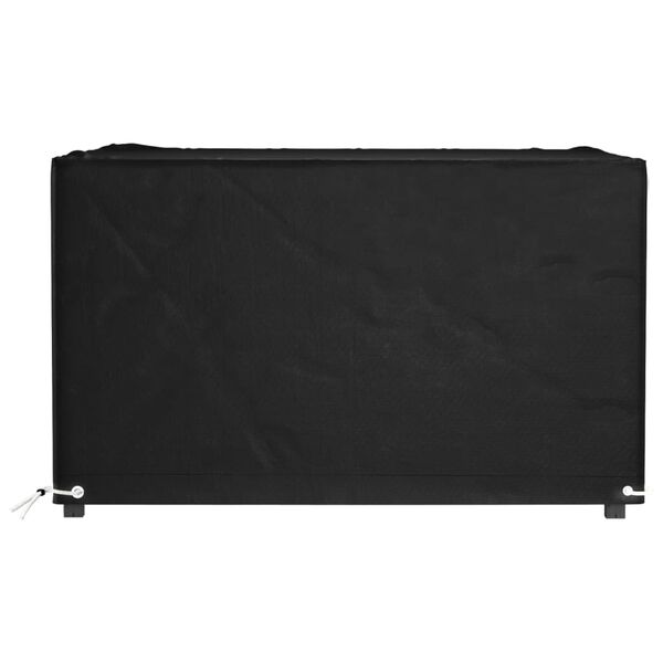 vidaXL Garden Furniture Cover Black Polyethylene, Aluminum
