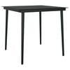 vidaXL Garden Dining Set Black