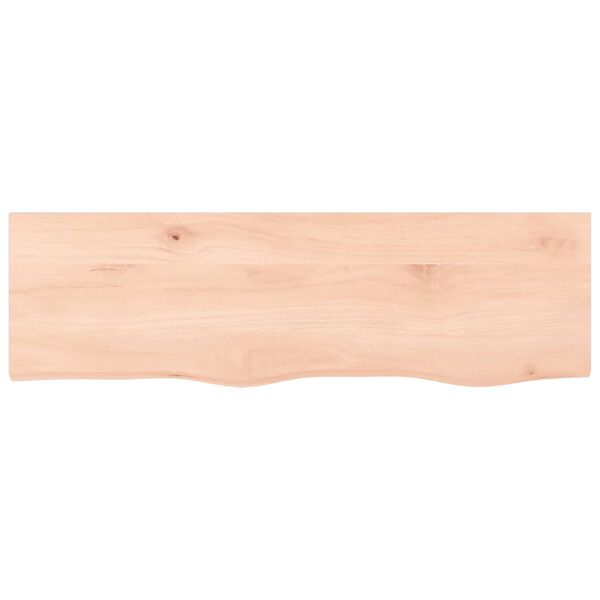 vidaXL Bathroom Countertop 39.4 x 11.8 x (0.8-1.6) " Untreated Solid Wood