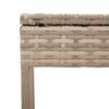 vidaXL Sun Lounger Set of 2 Beige PE Rattan One-Size