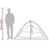 vidaXL Camping Tent Dome 2-Person Green Waterproof