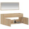 vidaXL Bathroom Cabinet With Mirror Sonoma Oak Engineered wood