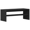 vidaXL TV Cabinet Black Engineered Wood Medium TV Cabinet Rectangular