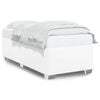 vidaXL Bed Frame White Faux leather, plywood, engineered wood Twin XL