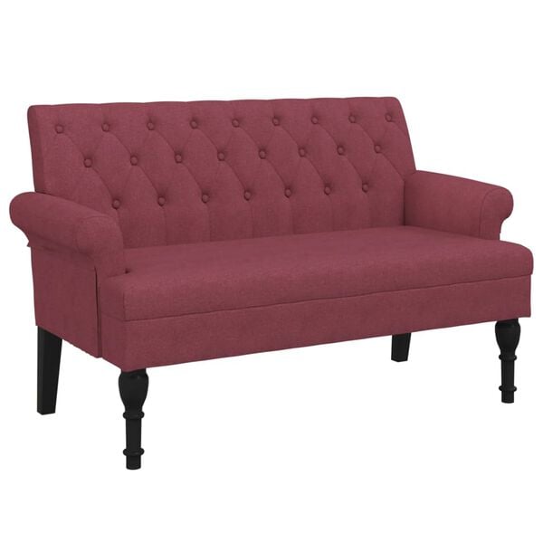 vidaXL Bench Wine Red