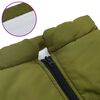 vidaXL Dog Coat Army Green Polyester 3XL Waterproof materials Dog Coat