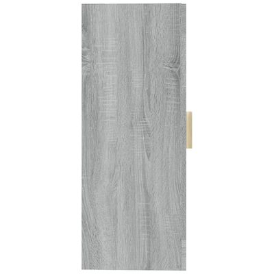 vidaXL Hanging Wall Cabinet Gray Sonoma 27.4"x13.4"x35.4"