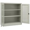 vidaXL Office Cabinet with Planter Box Light Gray 35.4"x15.7"x50.4" Steel
