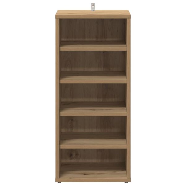 vidaXL Shoe Cabinet Set of 2 Artisan Oak Engineered wood Medium