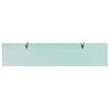 vidaXL Floating Shelf Set of 2 Clear Tempered safety glass