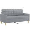 vidaXL Sofa Set Light grey