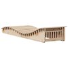vidaXL Sun Lounger Natural Solid pine wood 80.7 in x 23.6 in x 12.4 in