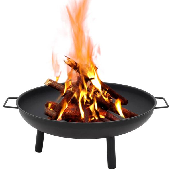 vidaXL Fire Pit 26.6"x22.8"x8.9" Steel