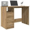 vidaXL Desk Artisan oak Engineered wood Medium Computer Desk