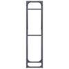 vidaXL Firewood Rack Anthracite 15.7x9.8x39.4" Cold-rolled steel