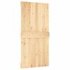 vidaXL Sliding Door with Hardware Set 39.4x82.7" Solid Wood Pine