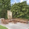vidaXL Garden Lounge Set Honey Brown Solid Pine Wood Modular
