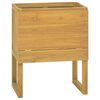 vidaXL Bathroom Cabinet Natural Teak Solid Teak Wood Medium