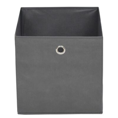 vidaXL Storage Boxes 4 pcs Non-woven Fabric 12.6"x12.6"x12.6" Gray