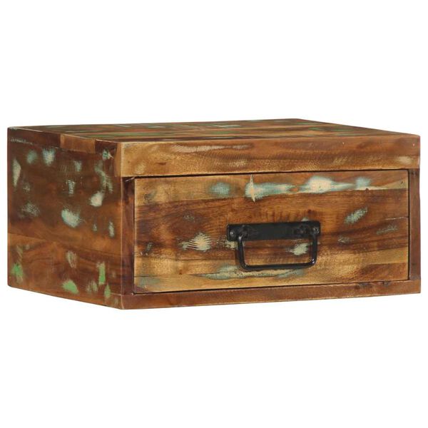 vidaXL Wall-mounted Bedside Cabinet Multicolor