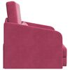 vidaXL Sofa Bed Wine Red 25.59 x 31.50 x 32.68 in Velvet