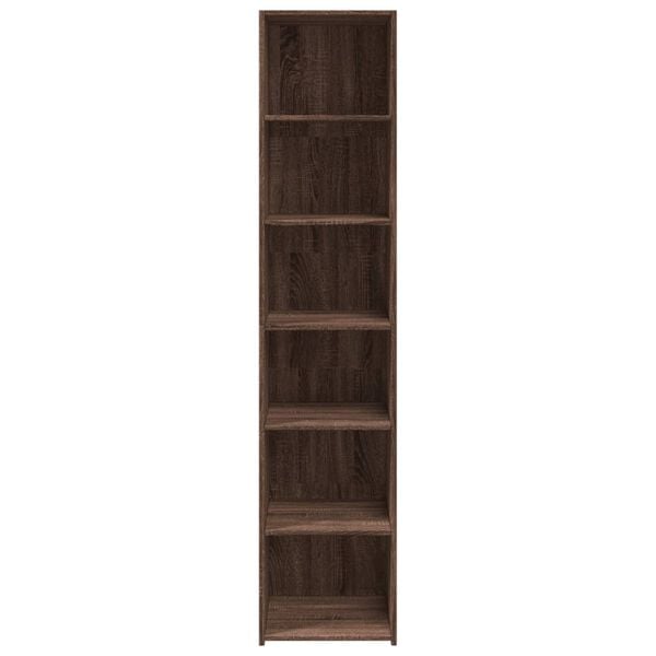 vidaXL Highboard Brown Oak Engineered Wood Tall Highboard Rectangular