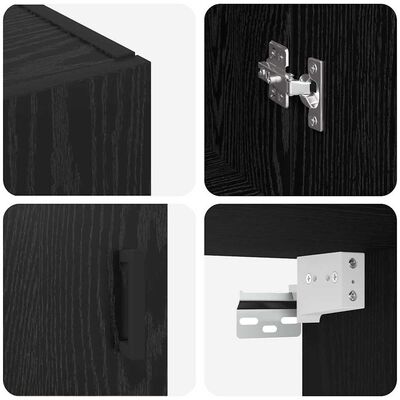 Close-up collage of cabinet joints and hinges
