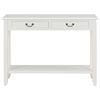 vidaXL Console Table White MDF 43.3 x 13.8 x 31.5 in Console Table