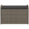 vidaXL Storage Bench Grey, Cream White