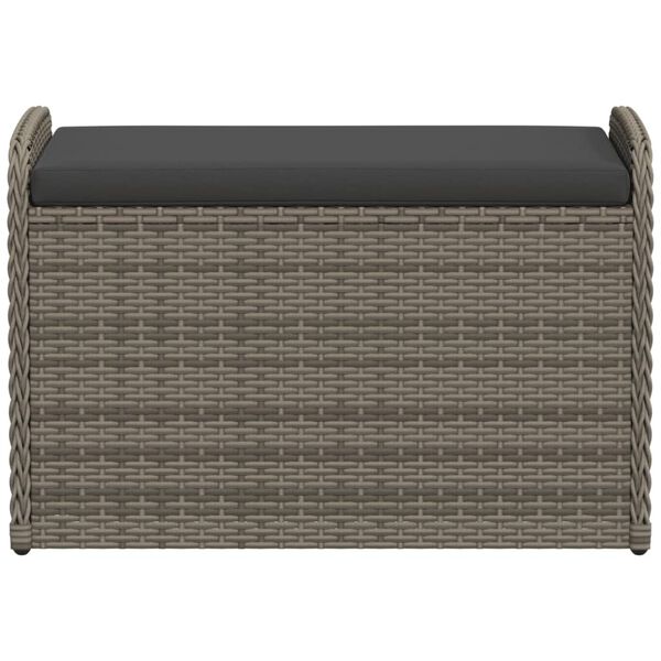 vidaXL Storage Bench Grey, Cream White